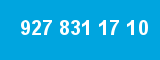 927 831 17 10 927 831 17 10